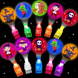 Sufuplay - 36 piezas de recuerdos de fiesta de Halloween para niños, luces LED de Halloween que brillan en la oscuridad, regalos de fiesta para niños, premios de aula, trucos o golosinas