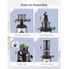 Ganiza Juicer Machines, Slow Masticating Juicers with Large Feed Chute