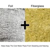 Home Intuition 25 Foot Foiled Fiberglass Pipe Insulation Wrap, 3"