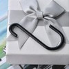 dophee 10Pcs 2.5" S Hooks for Hanging Plants, Black Heavy