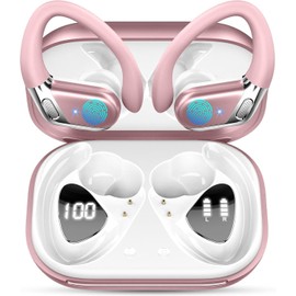 chalvh Ear Buds Wireless Earbuds, Bluetooth 5.4 Headphones Sport 2025 Noise Cancelling, Running Headphones 50 Hrs, Over Ear Earbuds with Ear Hooks, Bluetooth Earphones with Mic/IP7 Waterproof