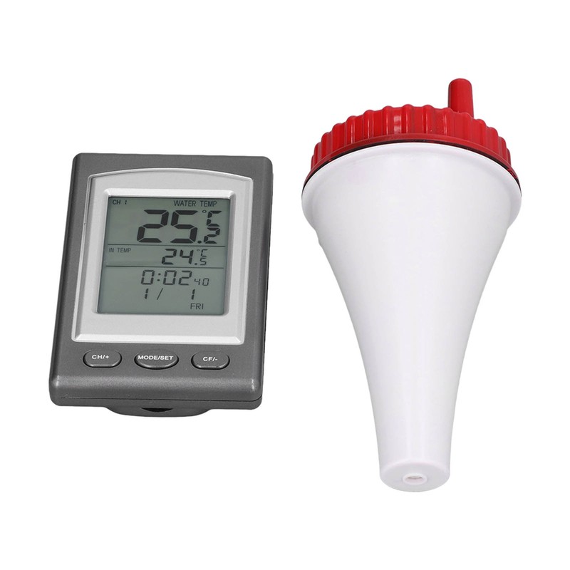 Wireless Swimming Pool Thermometer Solar Powered Floating Water Thermometer with