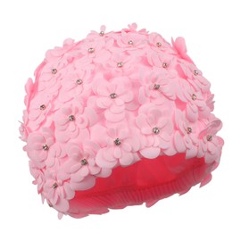 Flower Swim Cap Bathing Caps for Women Swimming Caps Swim Turban Pool Hair Protection Non Waterproof Swim Hat