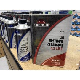 TRUE FINISH 4900-01 4:1 HIGH GLOSS URETHANE CLEAR COAT GALLON Kit! W/ HARDENER