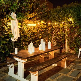 Flameless Battery Operated Flicking Candles:9PACK Remote Control Realistic Wax Pillar LED Candle with 10-Key Cycling 24 Hours Timer for Home Decoration Wedding Birthday Party Ivory