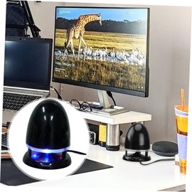 CAXUSD Portable Mini Speaker Led Light USB Powered Desktop for Home Travel and Office Sturdy Material Built Digital Audio Decode Chip Sweet Sound Quality