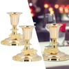 2Pcs Metal Candle Stand Good Stability Multifunctional European Simple Candle