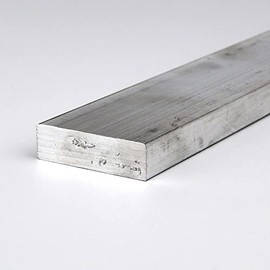6061 Aluminum Rectangular Bar, Unpolished (Mill) Finish, Extruded, T6511 Temper, ASTM B221, 0.5" Thickness, 1.75" Width, 24" Length, OnlineMetals