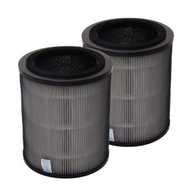 PUREBURG JF100-RF Replacement Filters Compatible with Jafända JF100 Jafanda Air Purifier, 2-Pack H13 True HEPA 3-Stage Filtration Activated Carbon