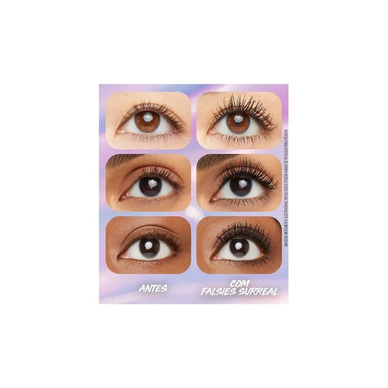 Mascara De Pestañas The Falsies Surreal Color Negro 10ml Maybelline