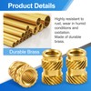 Zruosiniy 400Pcs Brass Knurled Threaded Embedment Nuts M2 M2.5 M3