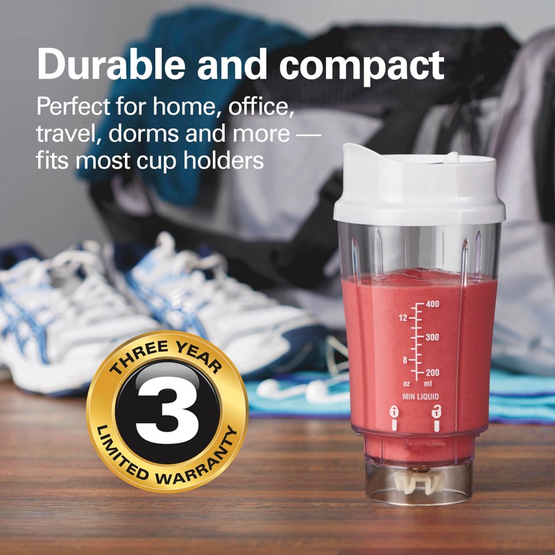 Hamilton Beach Portable Blender for Shakes and Smoothies, 14 Oz