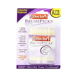 The Doctor's BrushPicks Palillos de dientes interdentales, 275 piezas por paquete (1 paquete)