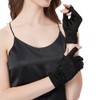 SCOLORKI Silk Gloves, 100% Silk, Women's, UV Rays, Smartphone Compatible,