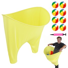 LNANZTCX Granny Pants Yard Game,Granny Pants Outdoor Game for Adults with 8 Bouncy Balls and 1 Pump,Super Pants Challenge Games,Outdoor Party Games for Adults and Family Reunion Backyard Party