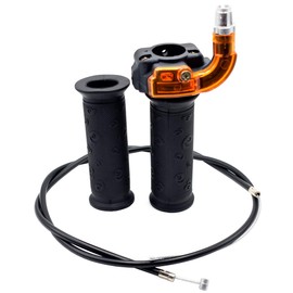 Royitay Motorcycle Handlebar Grips Motorcycle Grip Handlebar Grips 22 mm + 100 cm Motorcycle Throttle Cable for 47cc 49cc 2-Stroke 4 Wheeler Quad Trail Bike Mini Dirt Bike ATV Quad Pocket Motocross