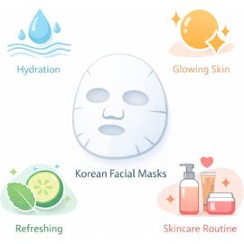 Pack de 20 Piezas Mascarillas Hidratantes con Extractos Naturales – Skincare Coreano K-Beauty para Cuidado del Rostro