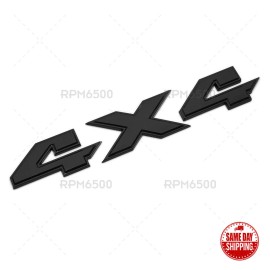 Mopar 15-22 Ram 1500 2500 3500 4X4 Tailgate Badge Logo Nameplate Emblem Gloss Black