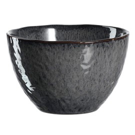 Leonardo Matera 018561 Ceramic Bowl, Dishwasher Safe Bowl, 1 Stoneware Bowl with Glaze, Grey, 980 ml, Diameter 15.3 cm