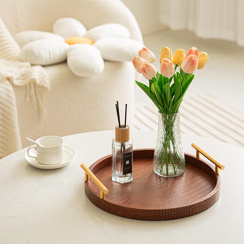 JUMBO HUMBLE Modern Decorative Serving Tray, Set of 2 Modern