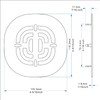 Bropury Easy-to-Install Snap-in Stainless Steel Shower Strainer Shower Drain Grid