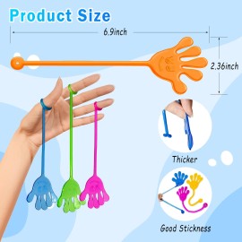 Genuvi Sticky Hands Bulk 48 PCS Party Favors for Kids 4-8 8-12 Stretchy Sticky Hand