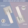 RAZCC Door Lever, Heavy Duty Interior Door Handles for Bathroom