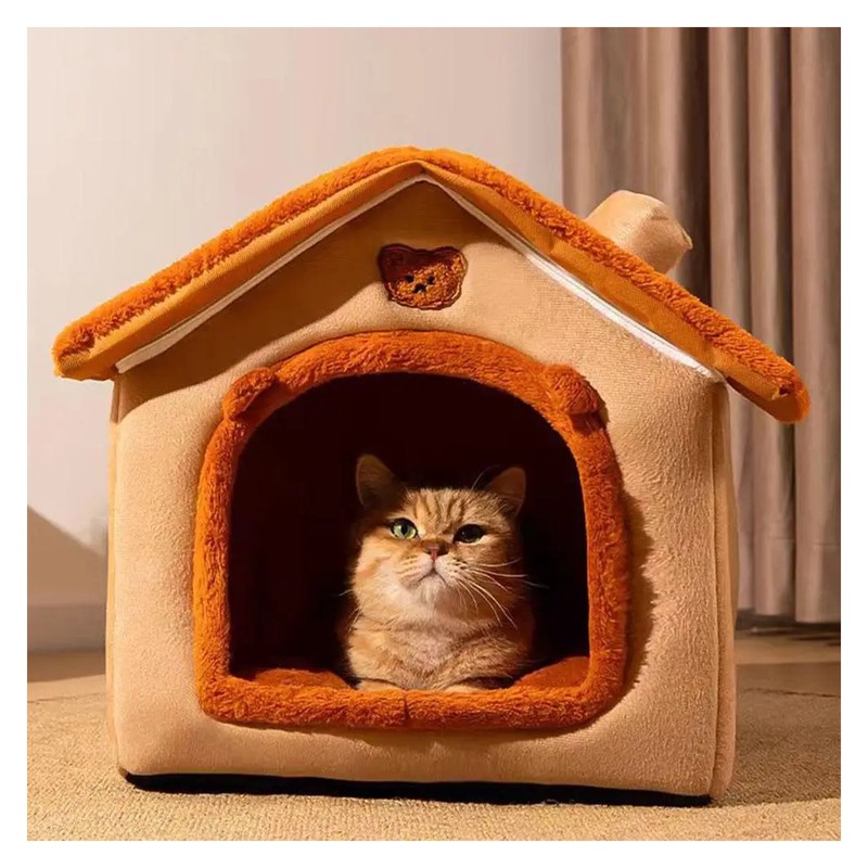 Thickened Pet Warm House for Cats and Small Dogs, Winter