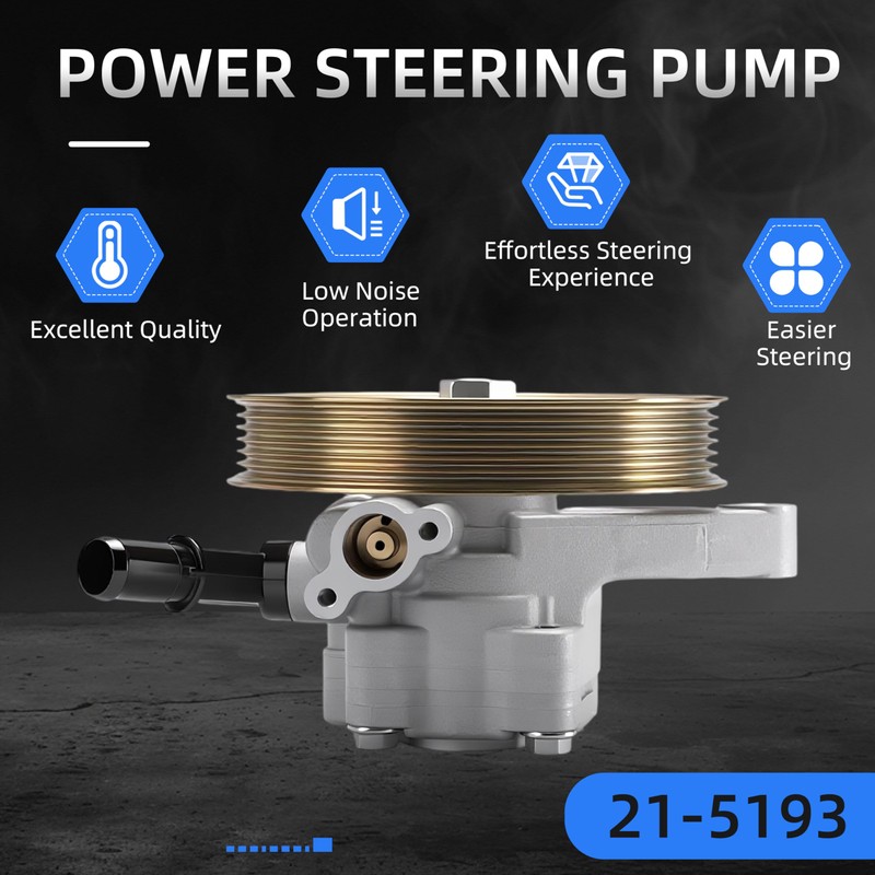 Loautong Power Steering Pump with Pulley for Honda Ridgeline RT