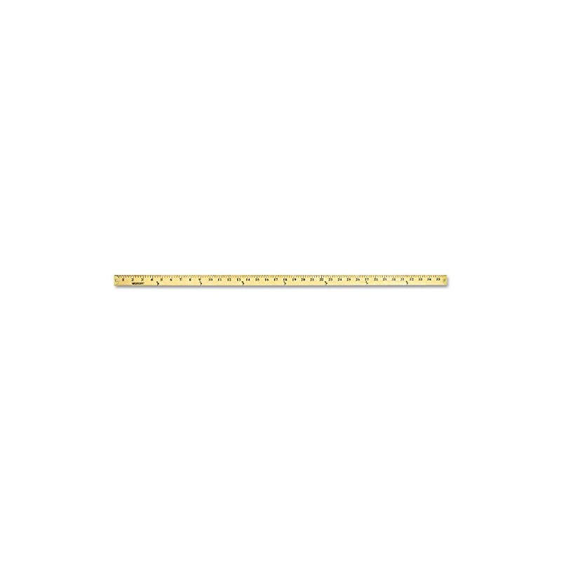 Westcott 10425 Wood Yardstick with Metal Ends, 36-Inch