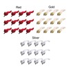 12 PCS Simulation Bird Silver Mini Birds for Home Decoration