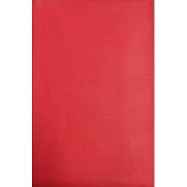 Better Home 52"x52" Square PEVA Tablecloth Flannel Backed Kitchen Decorator, Red