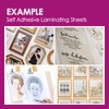 Self Adhesive Laminating Sheets 12.3x17.1 inch, 20 Pack, 4mil Thickness,