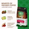 Sollo Detox Infused Ground Coffee Blend, Healthy Body Support, Dark