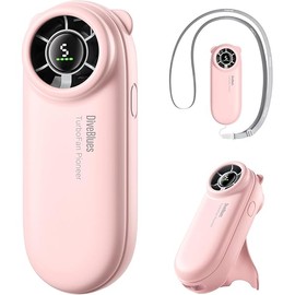 TurboBear Portable Handheld Turbo Fan, 5 Gear Wind, Travel Essentials, Small Hand Held Fan Rechargeable, Mini Personal Fans Cooling, Battery Powered, Pocket Cute Gifts Women