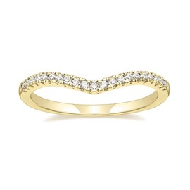 Zakk Eternity Ring Women's Silver Front Ring Narrow V Shape Cubic Zirconia Engagement Rings Wedding Rings Friendship Rings, stone, Cubic Zirconia