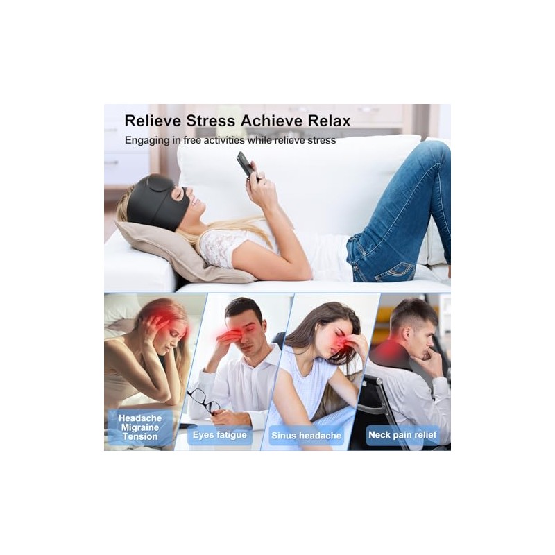 Gorro Para Aliviar La Migraña Con Máscara De Gel Para