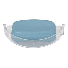 EZ-FLO Clear Replacement Bathroom Plastic Soap Dish, 15204
