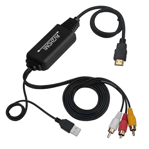 Unbranded 1080P 720P Composite Audio Video CVBS To HDMI Converter