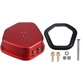 FUWTLP Billet Aluminum Valve Cover For Predator 420cc Non-Hemi For Honda GX390 Engine Mini Bike Go Kart Red