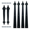 BFMY Decorative Metal Garage 4 Hings and 2 Handles, Decorative