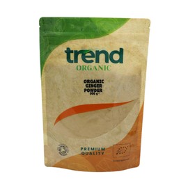 Trend Organic Ginger Powder, Aromatic Bliss Ideal for Cooking, Baking, and Herbal Tea, Certified Organic, Vegan, Sustainably Sourced, Non-GMO, No Additives No Preservatives, Raw, 500g