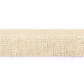 HedongHexi Curtain Fringes Bullion Fringe Trim 5/10 Yard x 2.5 Inches Fabric Trims Sewing DIY Decoration for Curtain Sofa Clothes (Beige, 10yard)