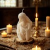 Virgin Mary Holding Baby Shaped Scented Candle,Enchanting Hand-Poured Aesthetic Soy