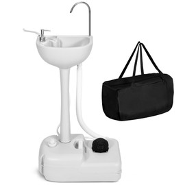 YITAMOTOR Portable Sink 17L Camping Hand Washing Station with Wash Basin Stand and Carry Bag, Wheels, Towel Holder, Soap Dispenser, for Outdoor, Travel, Boat, Gather, Worksite, Garden