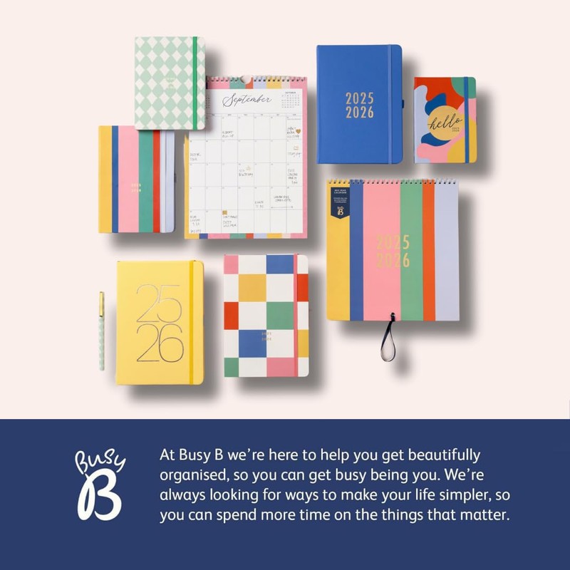 Busy B Diary - A5 Mid-Year Academic Diary - Busy