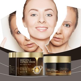 Vitamin C Gesichtscreme – Intensive Aufhellung & Feuchtigkeitspflege | Tages und Nachtcreme | VC Gesichtsfeuchtigkeitscreme für Strahlend Frische Haut | Glättet Falten & verleiht natürlichen Glow