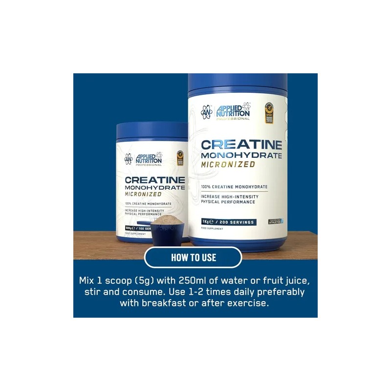 Applied Nutrition Creatina Monohydrate 1kg, 100 Micronizada