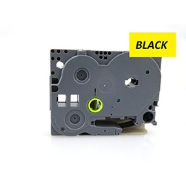 18mm Width Laminated Label Tape for Brother P-Touch PT-1000. Black ON Yellow 8m in Length. TZe-641. See Description for List of Compatible Printers. TZ-641
