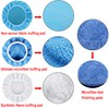 SIQUK 17 Pieces 7 Inch Buffing Pads Foam Polishing Pad